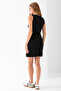Women's Crew Neck Bodycon Sleeveless Dress Black - 925075 - 8