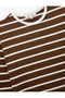 Long Sleeve Crew Neck Striped T-Shirt - 5