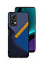 غطاء حماية جلدي بتصميم مثلثات لهاتف Infinix Note 11 Pro