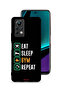 غطاء حماية لجهاز Infinix Note 11 Pro، Eat Sleep Gym Repeat