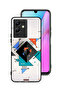 غطاء حماية لهاتف Infinix Note 12 5G بأشكال مربعة ومثلثة ونمط تجريدي