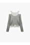 Athlete Detailed Crew Neck Long Sleeve T-Shirt - 3