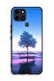 Infinix Smart 6 Protective Case Cover Tree Neon Body Of Water Reflection Digital Art - 2