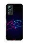 Infinix Note 11 Protective Case Cover Touching Hand Making Heart - 2