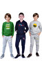 3-Piece Boy's Printed Kangaroo Pocket Hooded/O-Collar Track Suit Set