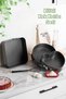 911 3-Piece Fireproof Non-Stick Metal Locking Clamp Cake Mold Set