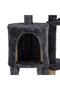Cat play set, with scratching post, hiding place, bed, balls, 145cm, graphite - 5