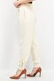 Women Regular Fit Solid Pants, Beige - 3