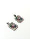 Rainbow Colored Stones and Zircon Mixed Stone Pendant, 22X12 mm – DIY Necklace Accessory