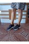 Women's High Sole Comfortable Stylish Daily Sports Shoes Black Color - 3
