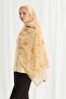 Viena Silk Crepe Shawl - Butter Yellow - 2