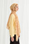 Viena Silk Crepe Shawl - Yellow - 2