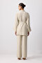 Belted Shirt Pants Set - 4