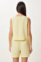 Muslin Blouse Shorts Set Lmc0063 Yellow - 8