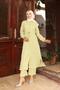 Slit Detailed Long Suit Mint Green