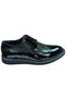 01008-Eva Men's Black Patent Leather (40-44) Leather Classic Shoes