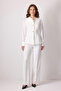 Gold Buttoned Vest Pants Suit - 2