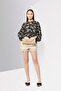 Women Ruffle Neck Long Sleeves Floral Print Blouse, Multicolor - 2