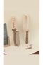 Brown Tan Cream Bow Ribbon Y2K Lolita 1 Piece Hair Combing Brush Comb
