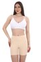 Women's High Waist Laser Cut Corset Shorts, Side Stitched No Trace Skin Color Shorts - 7