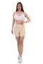 Women's High Waist Laser Cut Corset Shorts, Side Stitched No Trace Skin Color Shorts - 6