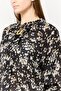 Women Ruffle Neck Long Sleeves Floral Print Blouse, Multicolor - 3