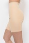 Women's High Waist Laser Cut Corset Shorts, Side Stitched No Trace Skin Color Shorts - 5