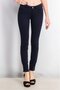 Women Stripe Non, Stretchable Skinny Pants, Purple
