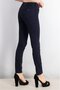 Women Stripe Non, Stretchable Skinny Pants, Purple - 4
