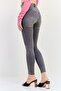 Women Slim Fit Washed Stretchable Denim Jeans, Light Grey - 2