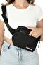 Black Unisex Minimal 21X15X5 cm Waist and Chest Bag - 4