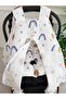 Sun and Rainbow Muslin Zippered Stroller Cover and Cushion - 2