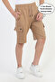 Boy's Summer Combed Cotton Sports Capri Shorts with Pockets