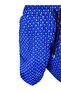 Blue Patterned Mesh Zipper Pocket Swim Shorts - 2