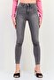 Women Slim Fit Washed Stretchable Denim Jeans, Light Grey