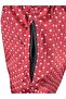 Burgundy Patterned Mesh Zipper Pocket Swim Shorts - 3