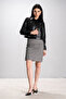 Deri̇club Cardi Women's Cropfit Real Leather Coat Black - 6