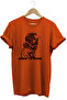 Motorcyclist Special Design Gift Born to Ride Printed Summer 100% Cotton Orange T-Shirt