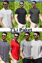 Men's Multipack Regular Lycra Fabric 100% Cotton Crew Neck Short Sleeve T-Shirt