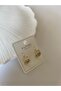 Xuping Minimal Three Rows of Stones Gold Earrings - 4