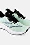 Women Mesh Lace Up Running Shoes, Lime Green - 3