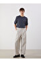 Xside Beige Standard Fit Gabardine Men's Pleated Pants