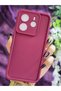 Xiaomi Redmi Note 14 4g Compatible Impact Protected Corner Supported Matte Claret Red Case - 3