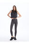 Nevavm Farkıyla Xside Anthracite Elastic Waist Plain Seamless Women's Leggings - S47906Z8-Rfl