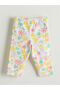 Nevavm Floral Girls' Leggings with Elastic Waistband, Pack of 2 - 3