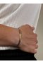 Gold Men's Double Chain Bracelet Women's Stainless Steel Color Does Not Fade Unisex Tarnish Steel Bracelet - 2