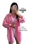 Loosee Fit Off Shoulder Regular Oversize Linen Look Pocket Detailed Shirt - 3