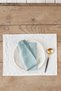 (Set of 6) 100% Natural Cotton Linen American Service – Table Mat for Minimal Tables 30X45 cm
