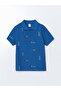 Nevavm Polo Collar Printed Boys' Pique T-Shirt with a Difference