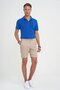 Men's Comfort Fit Comfortable Fit Lace-Up and Elastic Waist Flexible Cotton Casual Beige Shorts Bermuda 036 - 2